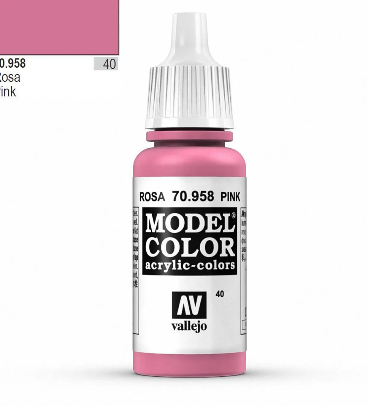 Vallejo Model Color 958 17ml Pink Matt Acrylic Paint