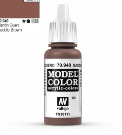 Vallejo Model Color 940 17ml Saddle Brown Matt Acrylic Paint