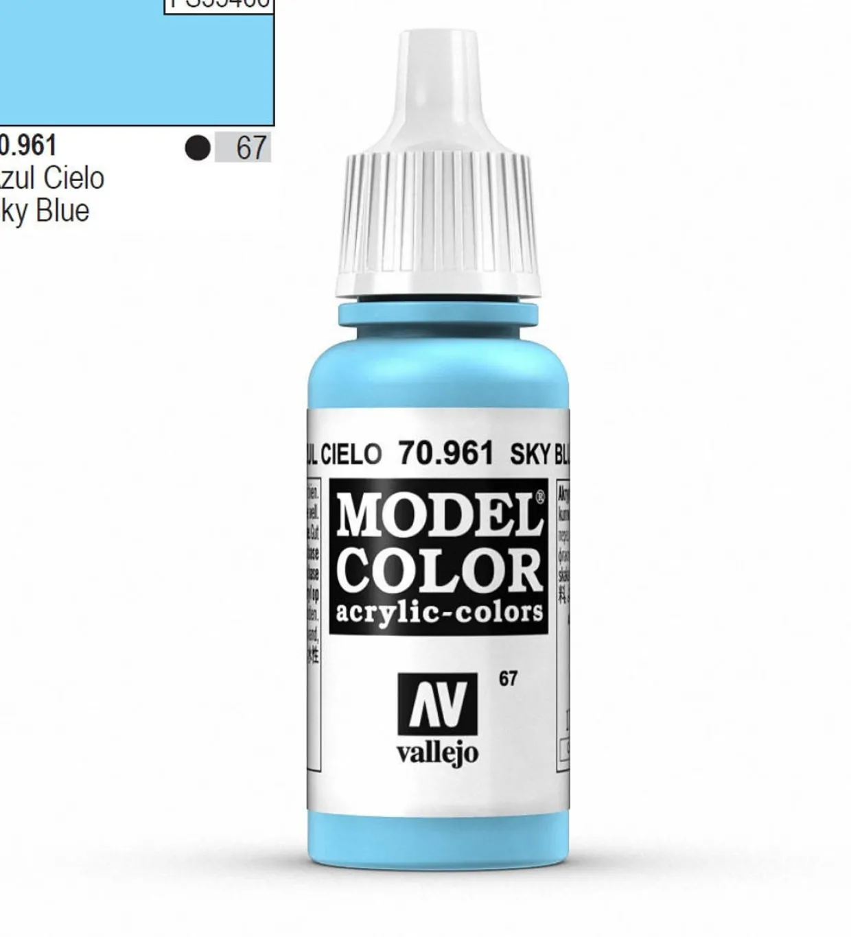 Vallejo Model Color 961 17ml Sky Blue Matt Acrylic Paint