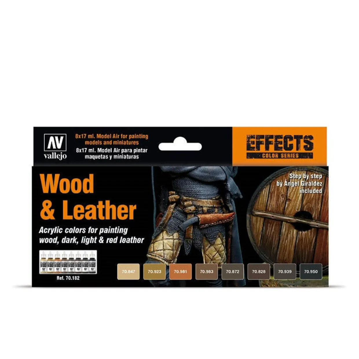 Vallejo Model Color Set - Wood and Leather