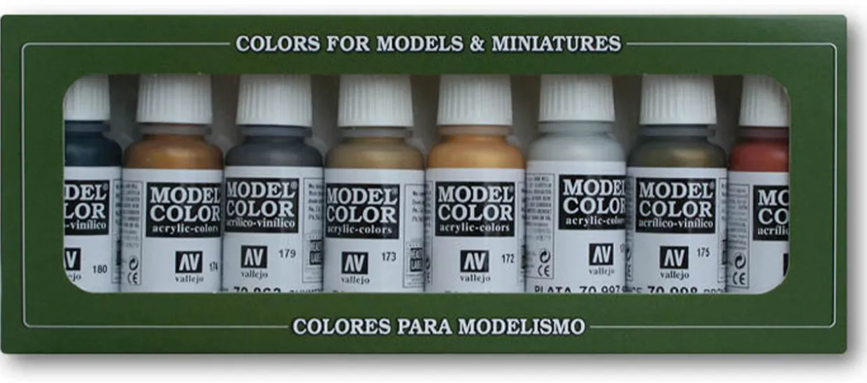 Vallejo Model Color Set - Metallics (x8)