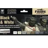 Vallejo Model Color Set - Black and White Paint Set