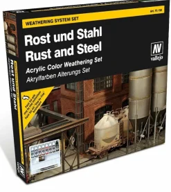 Vallejo Model Color Set - Rust and Steel Effects Set