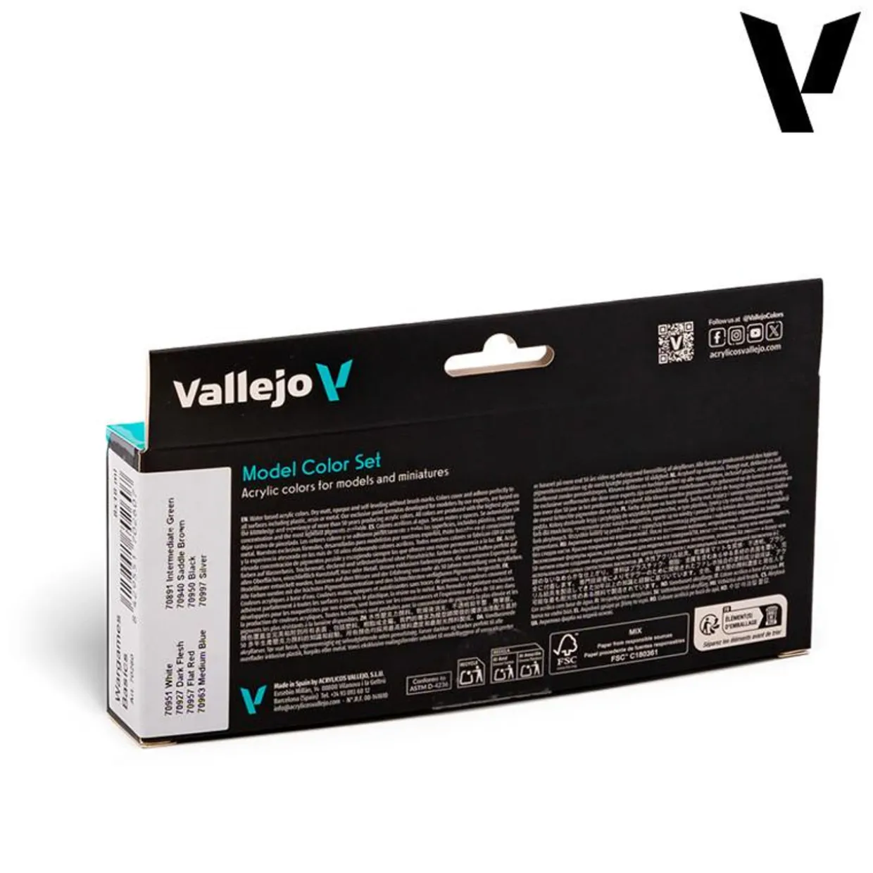 Vallejo Model Color Set - Wargames Basics