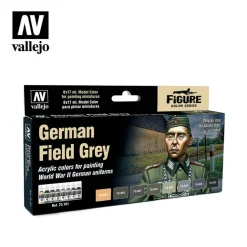 Vallejo Model Color Set - German Field Grey Uniform Paint Set