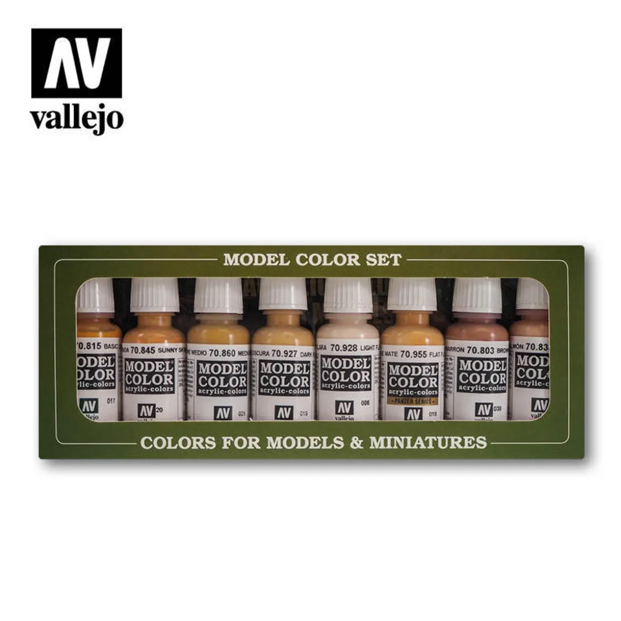 Vallejo Model Color Set - Face/Skin Colours (x8)