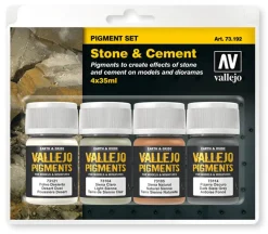Vallejo Pigments Set - Stone & Cement