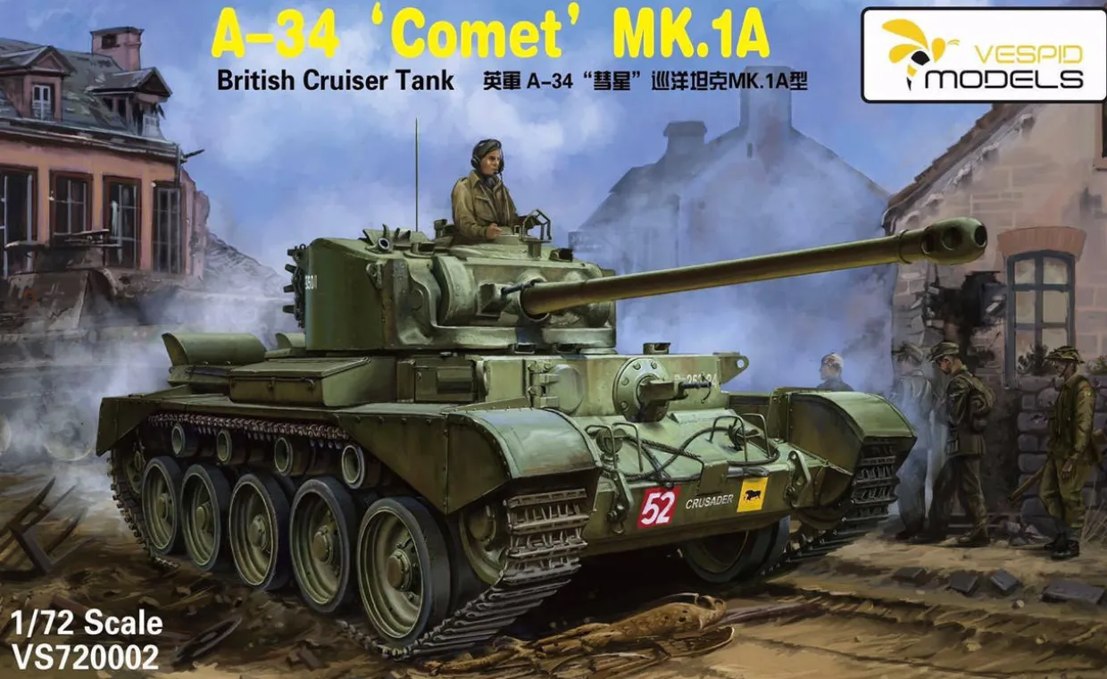 Vespid 1/72 Cruiser Tank A34 Comet Mk.IA Model Kit