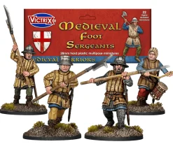 Victrix 28mm Medieval Foot Sergeants 12-13th Century