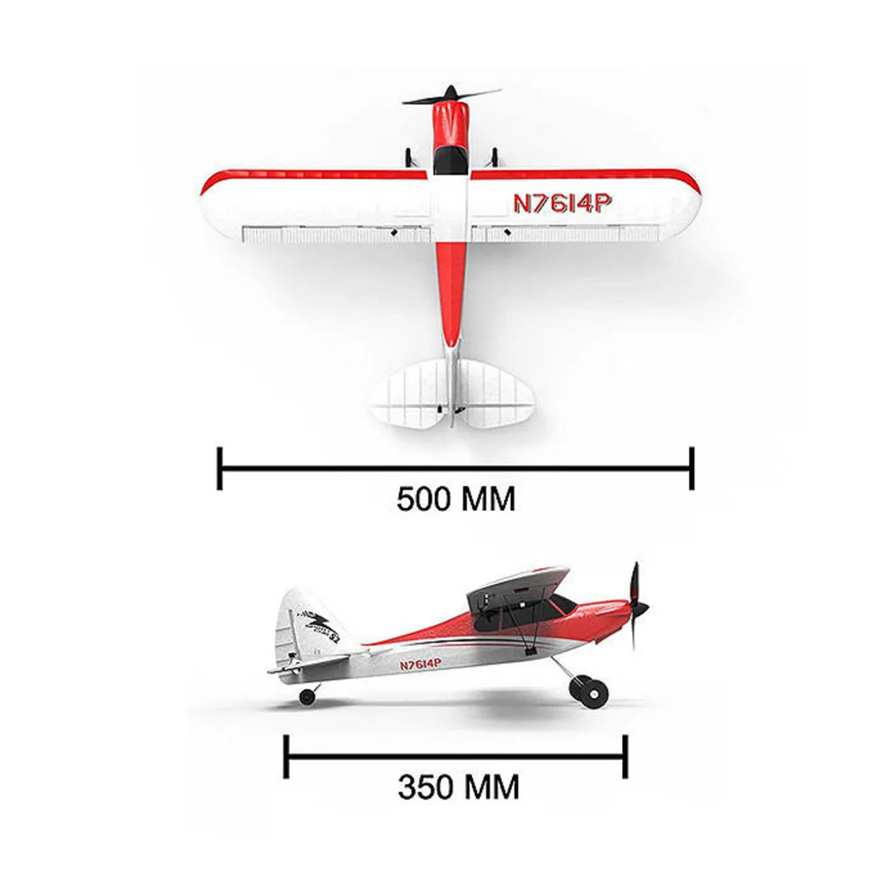 Volantex Sport Cub 500 4ch 500mm Brushed W/Gyro EPP RTF RC Plane