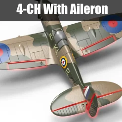 Volantex Supermarine Spitfire 400mm Brushed RTF RC Plane