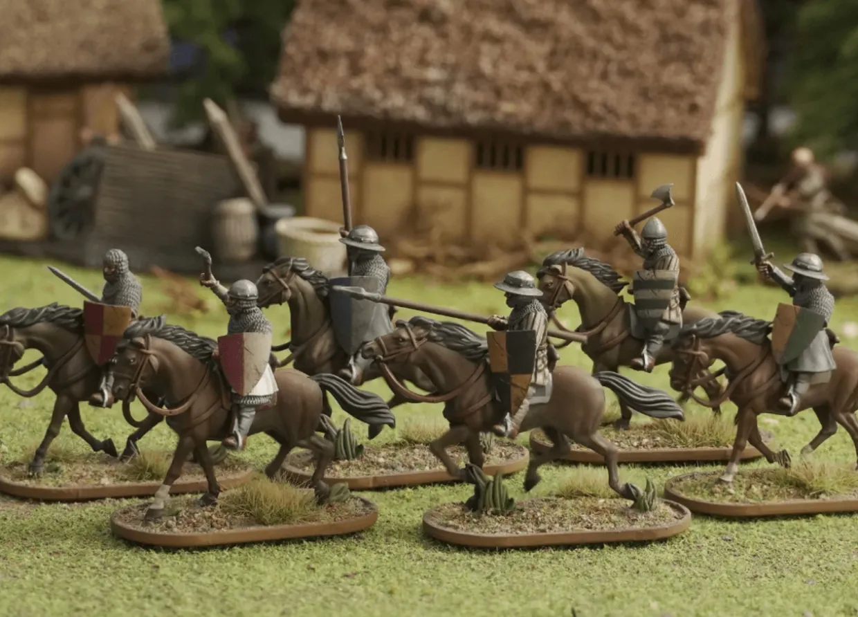 Wargames Atlantic 28mm Age of Chivalry - The Barons' War - Mounted Serjeants (1150-1320)