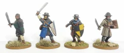 Wargames Atlantic 28mm Age of Chivalry - Foot Serjeants 1100-1320