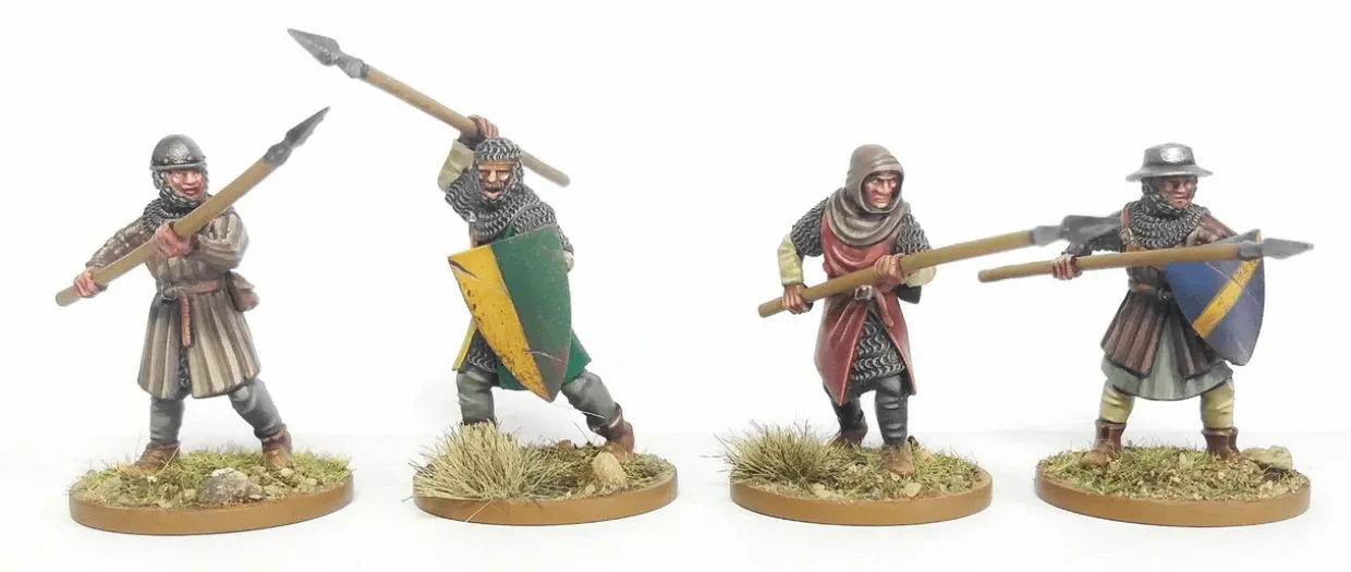 Wargames Atlantic 28mm Age of Chivalry - Foot Serjeants 1100-1320