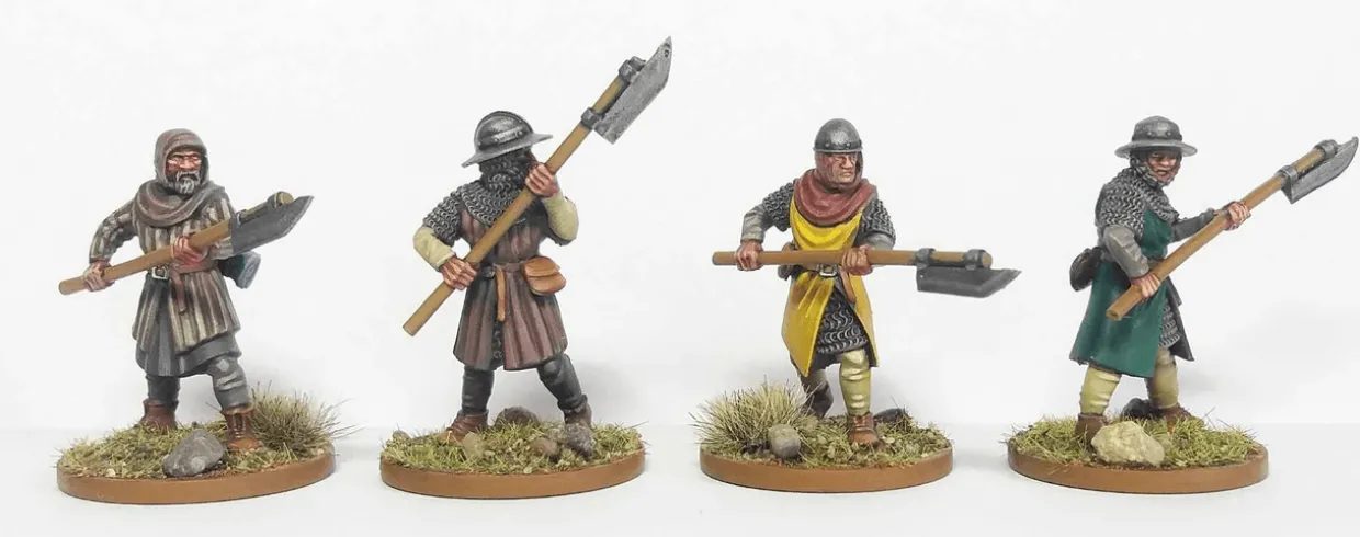 Wargames Atlantic 28mm Age of Chivalry - Foot Serjeants 1100-1320