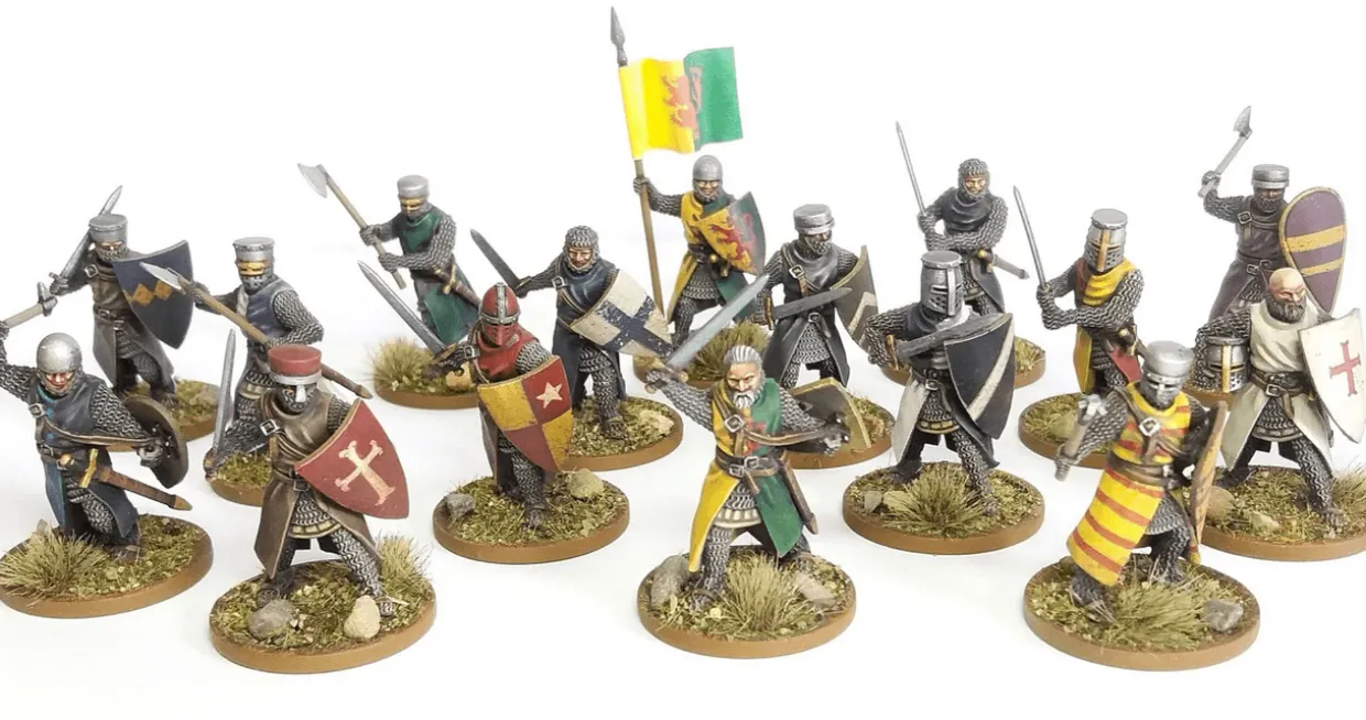 Wargames Atlantic 28mm Age of Chivalry - Foot Knights 1150-1320