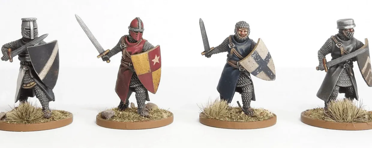 Wargames Atlantic 28mm Age of Chivalry - Foot Knights 1150-1320