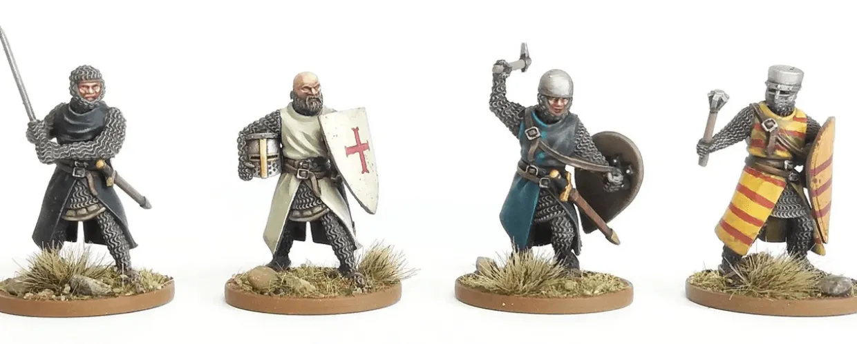 Wargames Atlantic 28mm Age of Chivalry - Foot Knights 1150-1320
