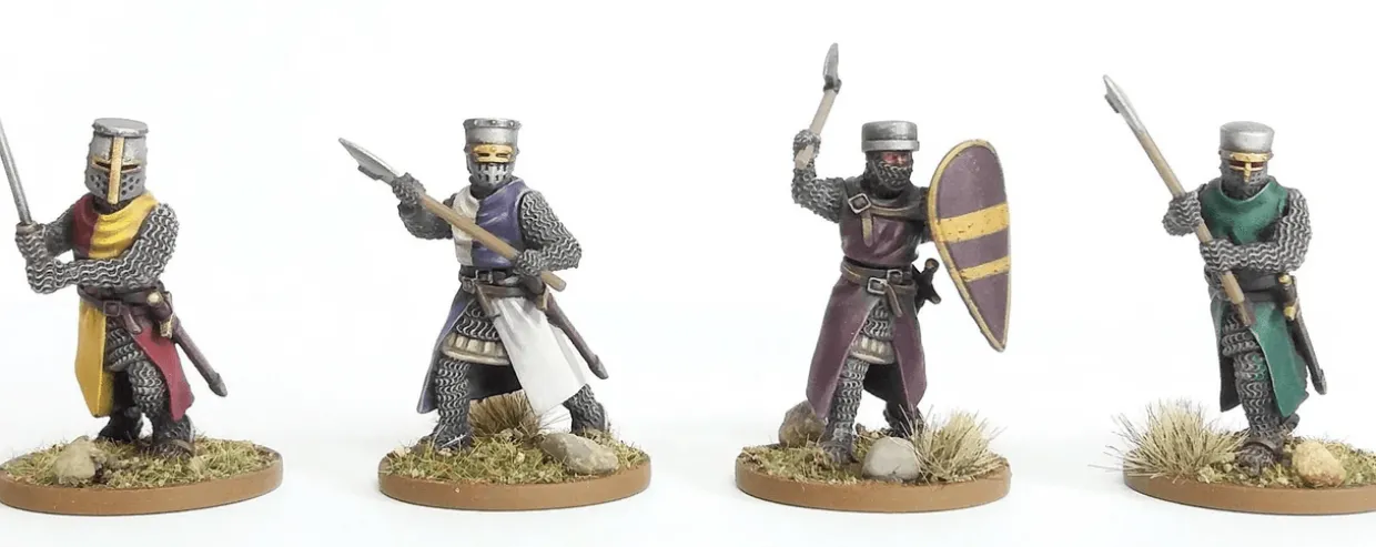Wargames Atlantic 28mm Age of Chivalry - Foot Knights 1150-1320