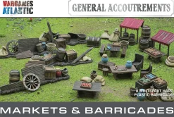 Wargames Atlantic 28mm General Accoutrements - Markets & Barricades