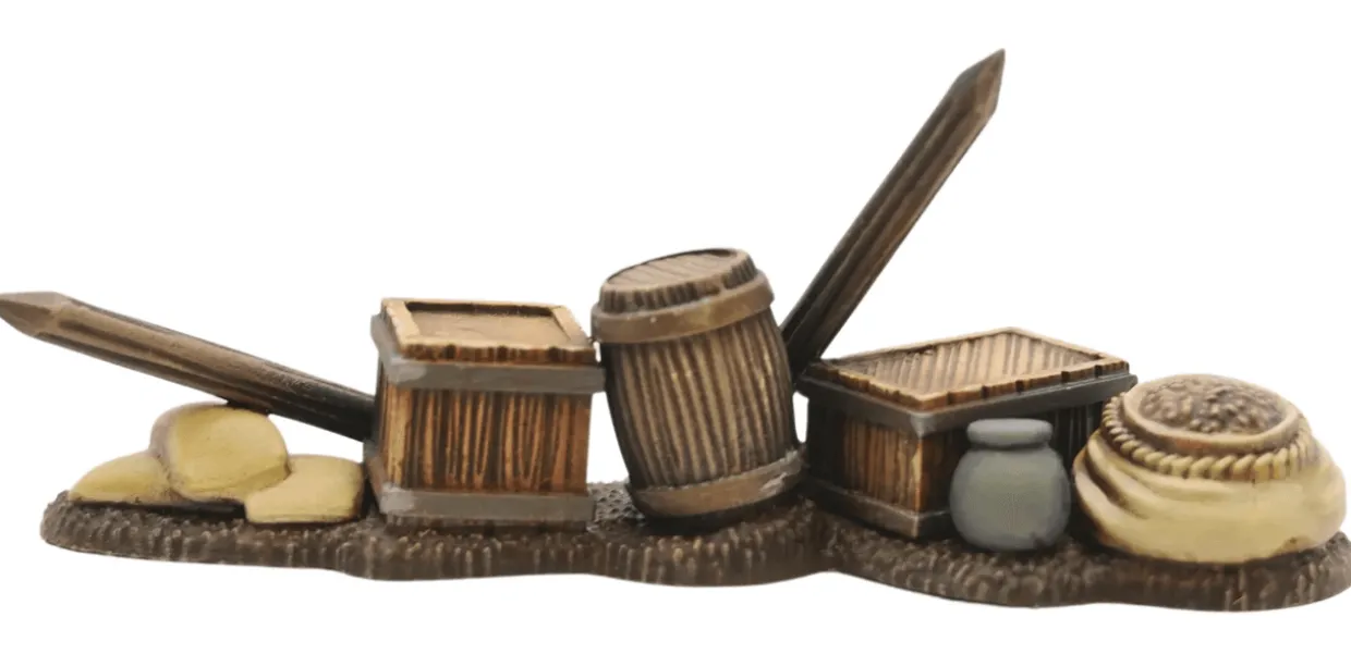 Wargames Atlantic 28mm General Accoutrements - Markets & Barricades