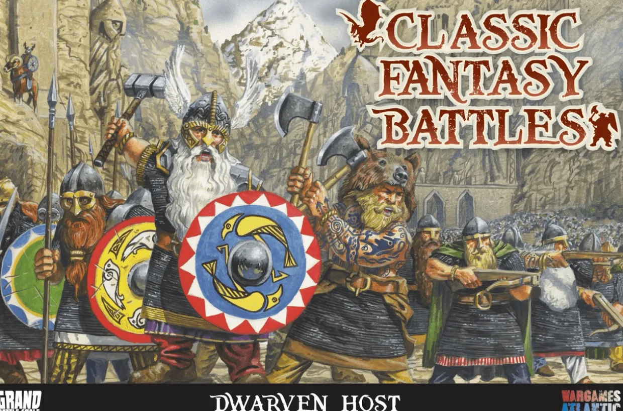 Wargames Atlantic 10mm Grand Battle Scale - Classic Fantasy Battle Dwarven Host