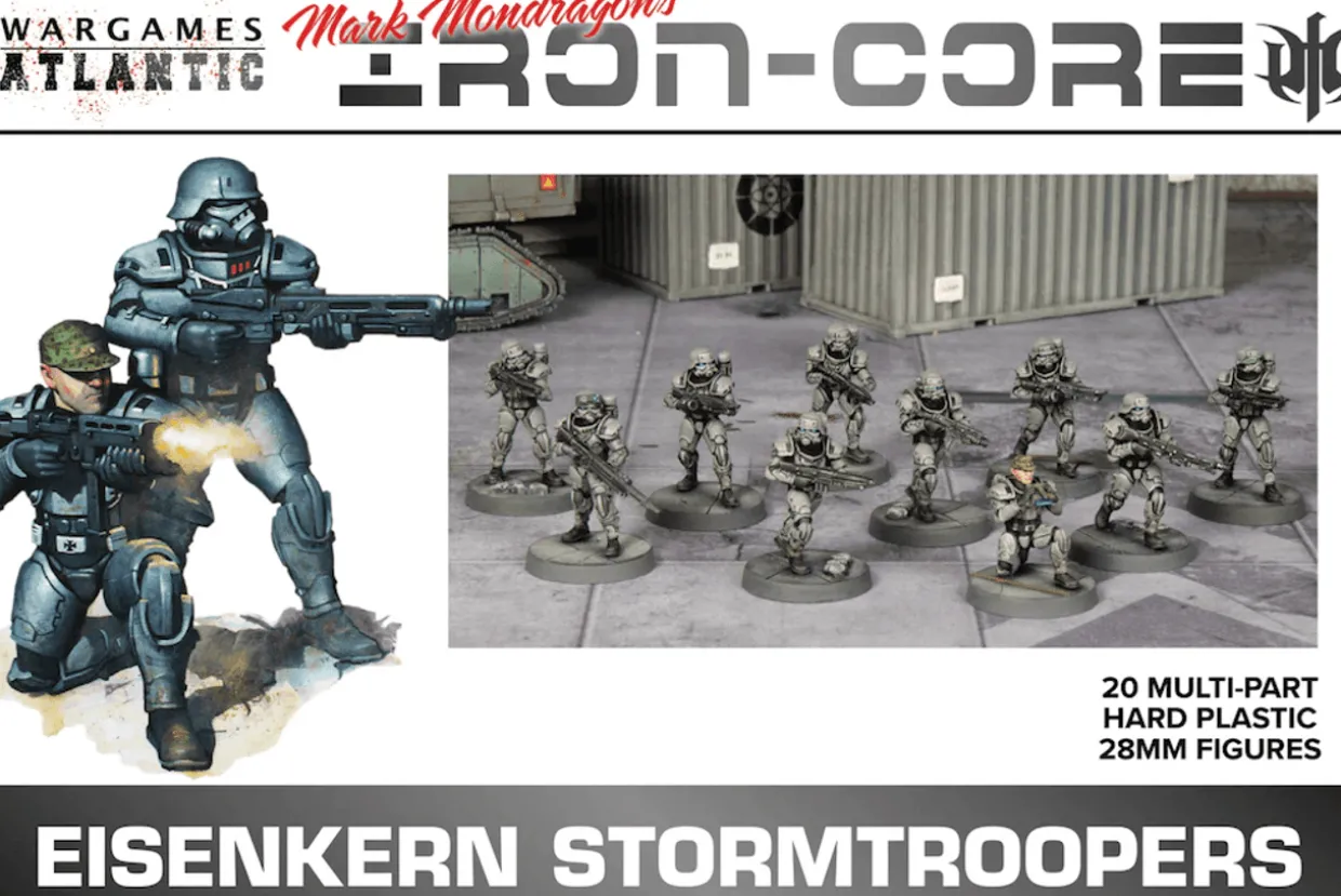 Wargames Atlantic 28mm Iron-Core - Eisenkern Stormtroopers