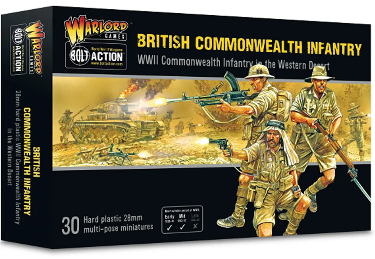 Warlord Games 28mm Bolt Action - British Forces - Commonwealth Infantry 1939-1943