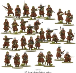 Warlord Games 28mm Bolt Action - US Forces - Army Infantry in Winter Uniform 1942-1945