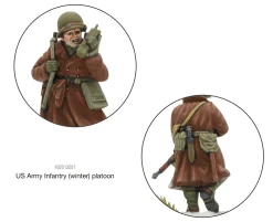 Warlord Games 28mm Bolt Action - US Forces - Army Infantry in Winter Uniform 1942-1945