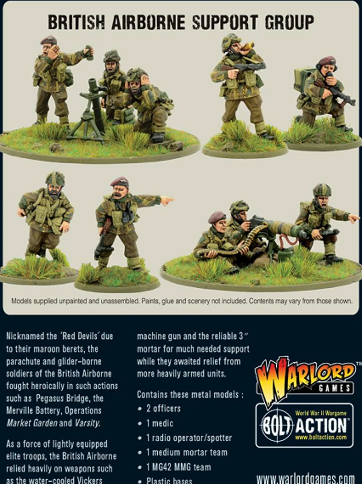 Warlord Games 28mm Bolt Action - British Forces - British Airborne Support Group