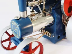 Wilesco D415 Live Steam Traction Engine Kit Red and Blue