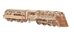Wood Trick Atlantic Express Steam Train 3D Wooden Model Kit