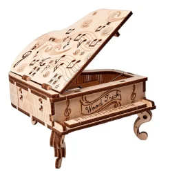 Wood Trick Grand Piano Music Box 3D Wooden Model Kit