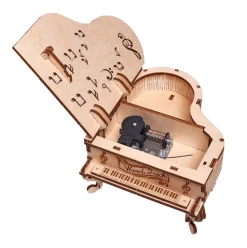 Wood Trick Grand Piano Music Box 3D Wooden Model Kit
