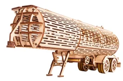 Wood Trick Tank Trailer for Big Rig 3D Wooden Model Kit