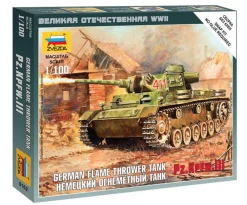 Zvezda 1/100 Pz.Kpfw.III Ausf.M Panzer Flamethrower Tank