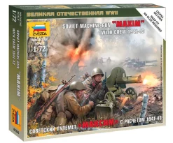 Zvezda 1/72 WWII Soviet MG Crew 1941