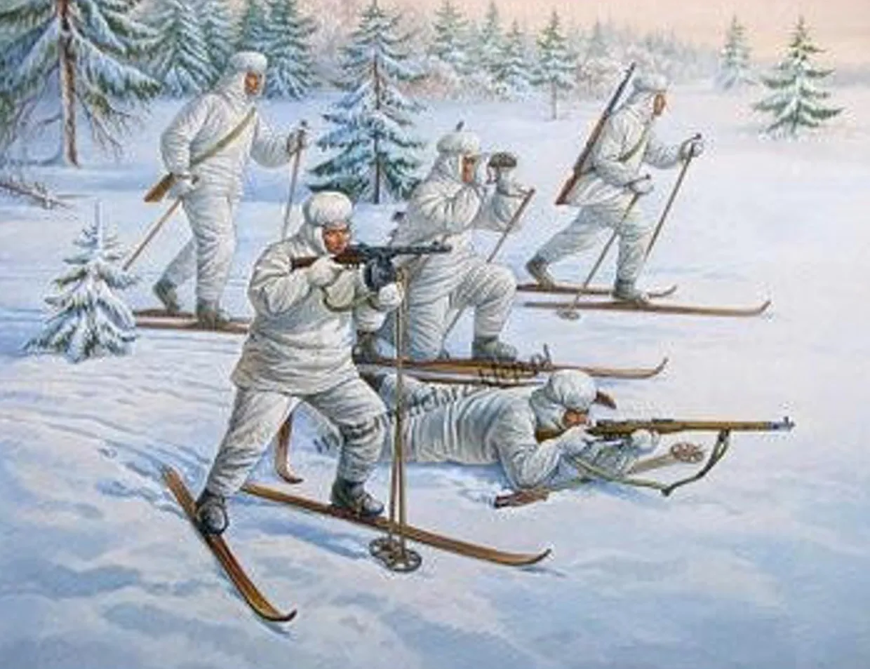 Zvezda 1/72 WWII Soviet Ski Troops